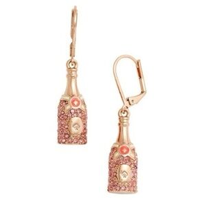 Kate Spade Make Magic Champagne Bottle Earrings